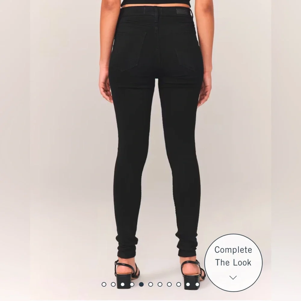 Abercrombie & Fitch black jean high rise legging - Picture 4 of 9